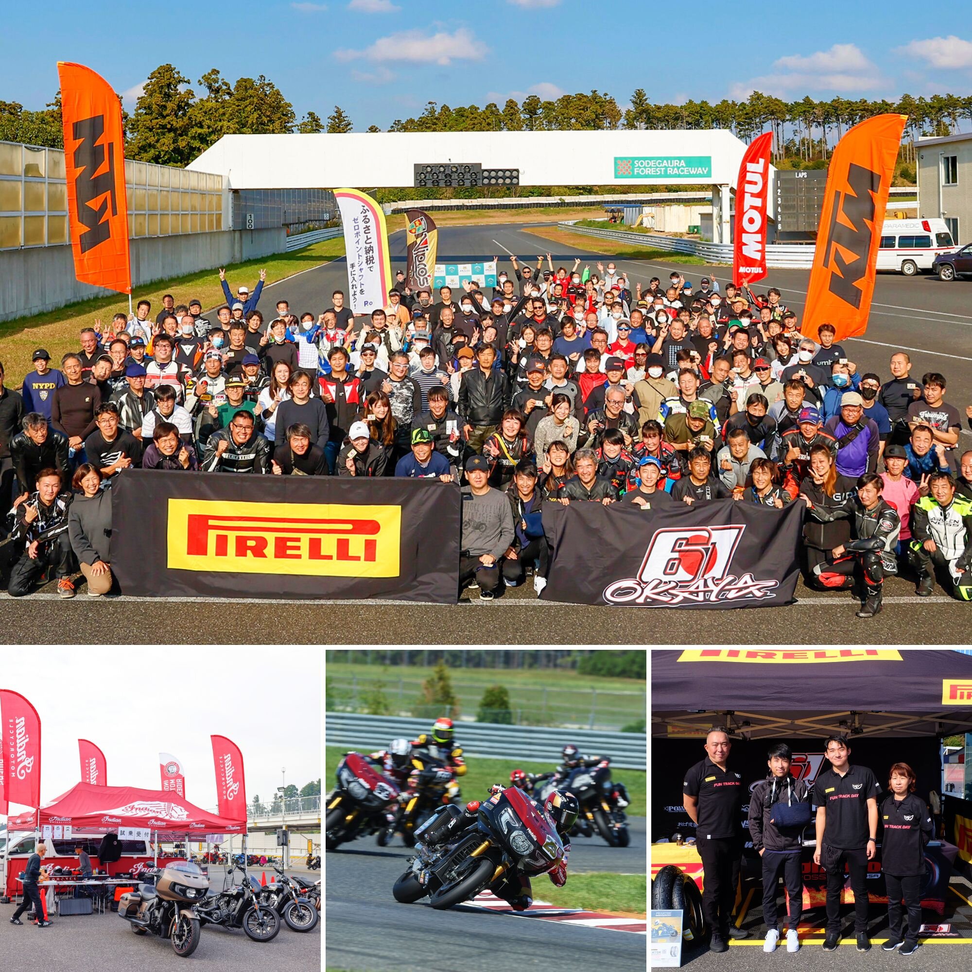 インディアンが初出店！岡谷選手も来場した袖ヶ浦FUN TRACK DAY